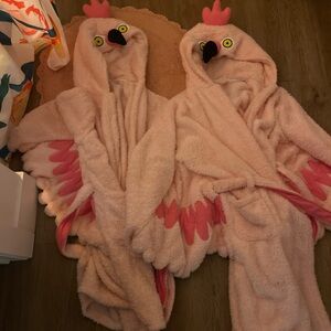 Pink Flamingo Hooded Robe